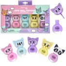 Conjunto de esmaltes EXPRESSIONS Critter Character, 5 peças para meninas