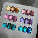 Conjunto de esmaltes GAOY Glitter Cat Eye Gel com ímã 7,3 mL x6
