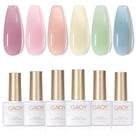 Conjunto de Esmaltes GAOY Jelly Blue Summer Gel - 6 Cores de 7,3 mL
