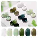 Conjunto de Esmaltes GAOY Jelly Green Gel - 6 Cores de 6,5 mL com Luz UV