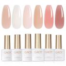 Conjunto de Esmaltes GAOY Milky Jelly Nude - 6 Cores de 7,3ml Conjunto de Esmaltes GAOY Milky Jelly Nude - 6 Cores de 7,3ml