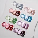Conjunto de Esmaltes Gel MIZHSE Cat Eye 8 Cores com Bastão Magnético