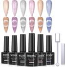 Conjunto de esmaltes MIZHSE Cat Eye Gel 10 mL x 6 com bastões magnéticos
