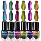 Conjunto de Esmaltes Morovan Holographic Metálico - 6 Unidades de 7ml