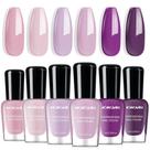 Conjunto de Esmaltes Morovan - Lilás Claro - 7ml - Secagem Rápida