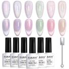 Conjunto de esmaltes RARJSM Aurora Cat Eye Gel 6 cores 15mL