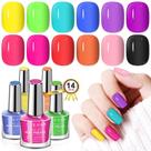 Conjunto de esmaltes SAVILAND Quick Dry 12 Neon Green 10mL Regular