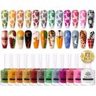 Conjunto de esmaltes Stamping Born Pretty 12 Colors 10mL Conjunto de esmaltes Stamping Born Pretty 12 Colors 10mL