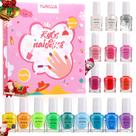 Conjunto de esmaltes TOMICCA Kids 18 unidades à base de água não tóxica