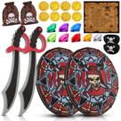 Conjunto de espadas e escudos de espuma RICHNESS Kids Pirate Adventure