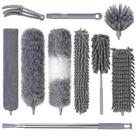 Conjunto de espanadores Xincusdiva Feather Duster com poste de extensão de 2,5 m Conjunto de espanadores Xincusdiva Feather Duster com poste de extensão de 2,5 m