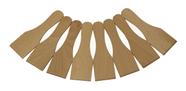 Conjunto de espátula Raclette de madeira BICB para panelas antiaderentes (8 unidades)