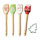 Conjunto de espátulas e cortadores de biscoitos DM Merchandising Holiday
