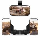 Conjunto de espelhos, espelho retrovisor lateral UTV e espelho central Conjunto de espelhos, espelho retrovisor lateral UTV e espelho central