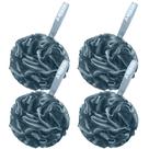 Conjunto de esponjas Bath Shower Loofah AmazerBath 75g/pc para homens x4 Conjunto de esponjas Bath Shower Loofah AmazerBath 75g/pc para homens x4