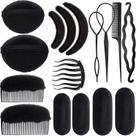 Conjunto de esponjas Hair Bump WILLBOND 16 peças para meninas e mulheres