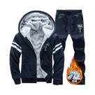 Conjunto De Esportes De Inverno Masculino, Suéter Com Capuz Casual E Calças, Cardigan De Plush plus Conjunto De Esportes De Inverno Masculino, Suéter Com Capuz Casual E Calças, Cardigan De Plush plus
