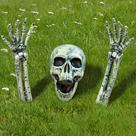 Conjunto de estacas de esqueleto de Halloween JOYIN, decoração realista ao ar livre