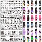 Conjunto de estampagem de placas de unhas Whaline Outer Space, 6 unidades