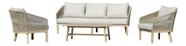 Conjunto De Estar Importado 4 Pecas Sofa, Poltronas E Mesa