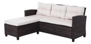 Conjunto De Estar Rattan 2 Pecas Sofa E Banco