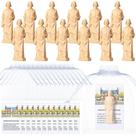 Conjunto de estátuas de São José Wonderjune 12 Sets com cartão de oração