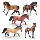 Conjunto de estatuetas de cavalos realistas de cavalos de PVC para crianças