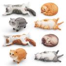 Conjunto de estatuetas de gatos, coleção realista de figuras de gatos em PVC, 8 unidades Conjunto de estatuetas de gatos, coleção realista de figuras de gatos em PVC, 8 unidades