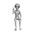 Conjunto de Estatuetas de Jardim Alienígena - Decoração para Área Externa