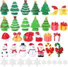 Conjunto de estatuetas de Natal Iceyyyy Miniature Resin 37 unidades