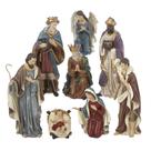 Conjunto de estatuetas de presépio, resina Kurt Adler, 23 cm, conjunto de 8
