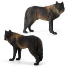 Conjunto de estatuetas de PVC realista Wolf Howling & Standing, 2 unidades