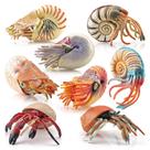 Conjunto de estatuetas Ocean Creature, 8 peças realistas de vida marinha em PVC