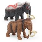 Conjunto de estatuetas Realistic Mammoth PVC Prehistoric Animal x2