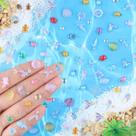 Conjunto de estatuetas Rlynng Mini Ocean Resin Animals, 400 unidades para decoração Conjunto de estatuetas Rlynng Mini Ocean Resin Animals, 400 unidades para decoração