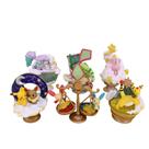 Conjunto de estatuetas Stardust Creatures, pacote com 6 unidades, PVC de 8 cm com Pikachu Mew
