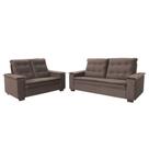 Conjunto De Estofado Porto 3 E 2 Lugares Platinum Tabaco Conjunto De Estofado Porto 3 E 2 Lugares Platinum Tabaco