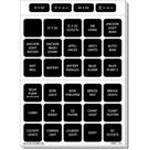 Conjunto de etiquetas Blue Sea Systems 4217 Square Format - 120