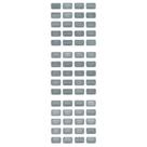 Conjunto de etiquetas Blue Sea Systems 8217 Grey 60 para disjuntor Conjunto de etiquetas Blue Sea Systems 8217 Grey 60 para disjuntor