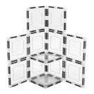 Conjunto de expansão PicassoTiles Clear Transparent Magnetic Tile