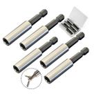 Conjunto de extensão de brocas magnéticas hexagonais de 6,35 mm, 5 peças