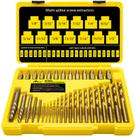 Conjunto de extrator de parafusos e brocas à esquerda Topec 35pc