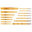 Conjunto de extrator de parafusos KAKILFOB 14PCS Conjunto de brocas para mão esquerda Conjunto de extrator de parafusos KAKILFOB 14PCS Conjunto de brocas para mão esquerda