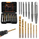 Conjunto de extratores de parafusos Coobeast, 14 peças, brocas à esquerda