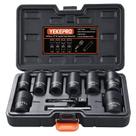 Conjunto de extratores Lug Nut YEKEPRO T12210, 10 unidades com unidade de 1/2"