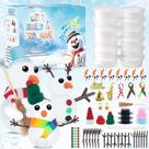Conjunto de fabricação de bonecos de neve DSDFDS Christmas Craft para crianças com argila
