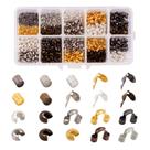 Conjunto de fabricação de joias PH PandaHall Brass Crimp Beads 1250 unidades