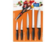 Conjunto De Facas 6 Peças - Cross Brinox Preto Brinox