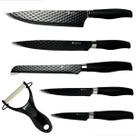 Conjunto De Facas 6 Unidades All Black Soft Touch Tavolo Diamond Utensilios Cozinha Moderno Conjunto De Facas 6 Unidades All Black Soft Touch Tavolo Diamond Utensilios Cozinha Moderno