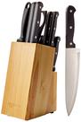 Conjunto de facas Amazon Basics em aço inoxidável de alto carbono, 14 peças Conjunto de facas Amazon Basics em aço inoxidável de alto carbono, 14 peças